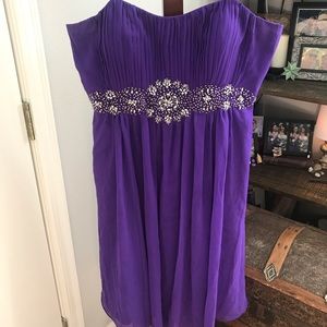 Purple cocktail/ prom style dress